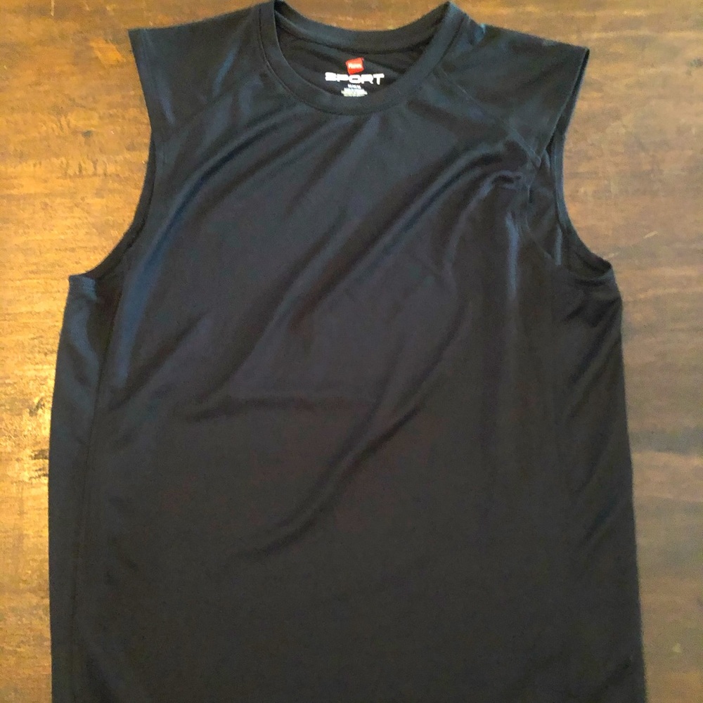 Hanes Athletic Tank Top Black
